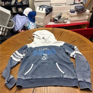 Camp David Creighton Bluejays Hooded Sweatshirt in Heather Blue and White